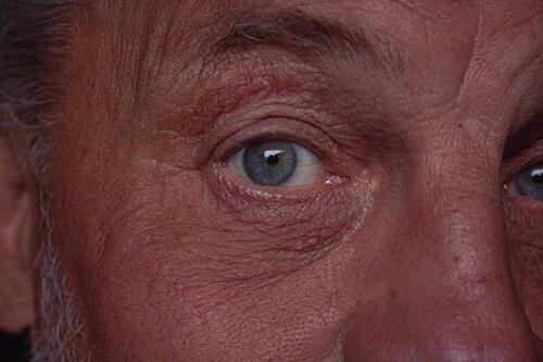 Cropped close-up of eye Eye Eyes Eye colour Looking Face Eyelash Human being Detail Close-up cropped Middle age Man Face of a man