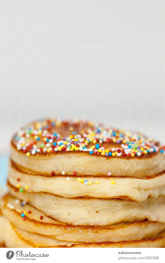 Pancakes. Colourful. Food Candy pancake pancakes Sugar perl Breakfast Buffet Brunch Eating Feasts & Celebrations Birthday Fragrance Discover Delicious Sweet