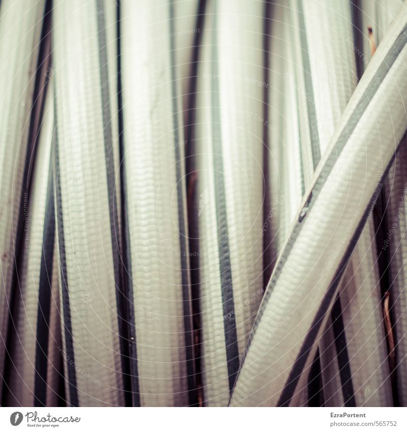 infinite loop Line Gray Black Hose Garden hose Gardening Rolled Coil coiled Structures and shapes Abstract Muddled Colour photo Subdued colour Exterior shot