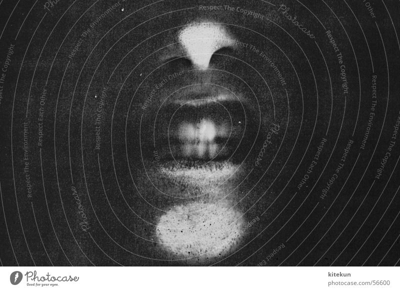 the finest copying method - seconde Photocopier Black White Gray Scream Captured Window Dark Creepy Amazed Nose Funny Fear Teeth