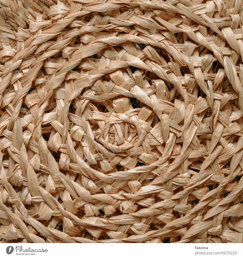 Circular pattern of woven seagrass basket circular beige circular pattern abstract background beige texture brown closeup craft dry fiber macro material natural