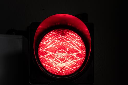 Traffic light shows red Red stop Underground garage Hold light sign system Light Germany