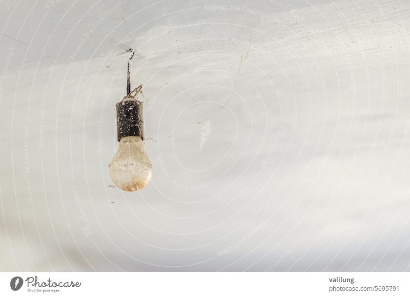 Interior detail of an abandoned house abstract aged architectural architectural detail architecture background broken building bulb damaged decay demolition