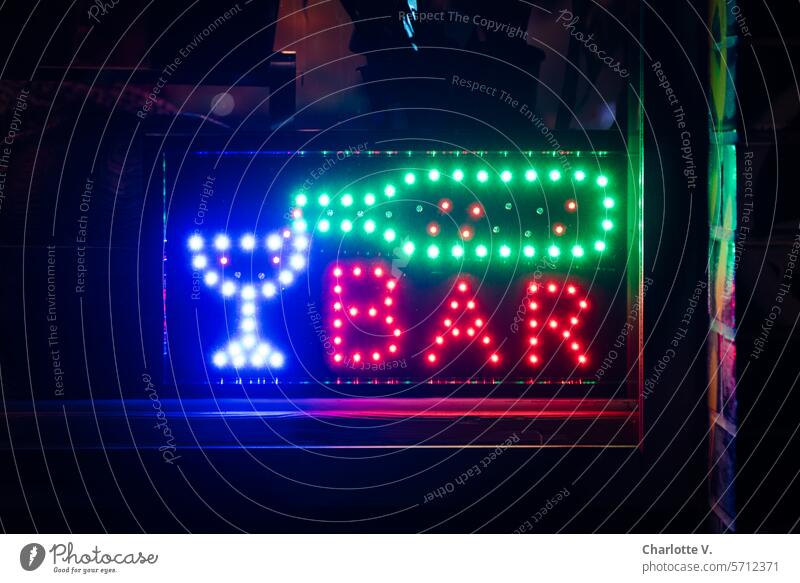 Weekend - time to go to the bar I Leuchtschrift Bar illuminated sign Light Signs and labeling Characters Signage Neon sign Typography Neon light Advertising