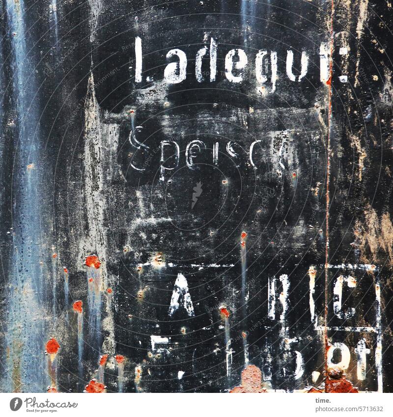 Good luck! | A world of its own behind every sheet of metal Metal Rust Old Weathered Broken broken Detail Transience Decline Derelict Structures and shapes