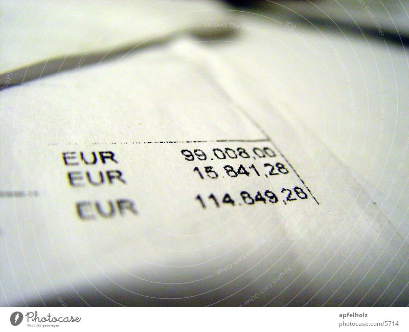 teuro Mail Macro (Extreme close-up) Close-up Euro Calculation Digits and numbers enormous sum Price tag