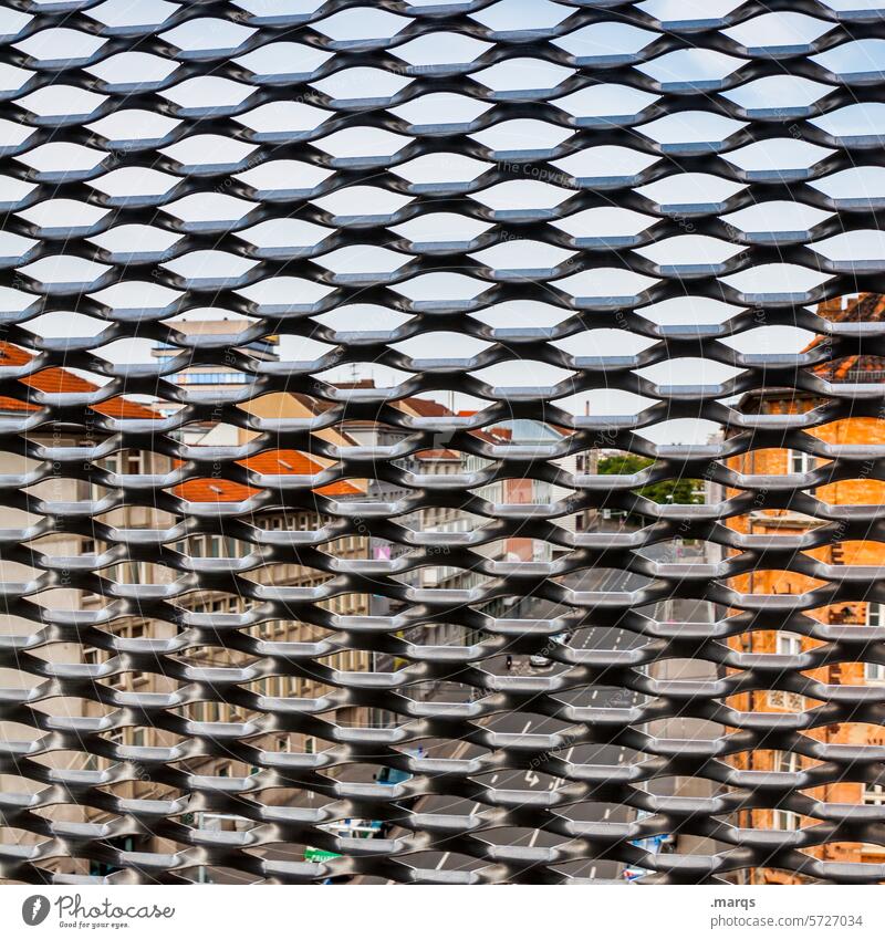 cityscape Grid Metal Future Grating Structures and shapes Abstract urban Pattern Rent