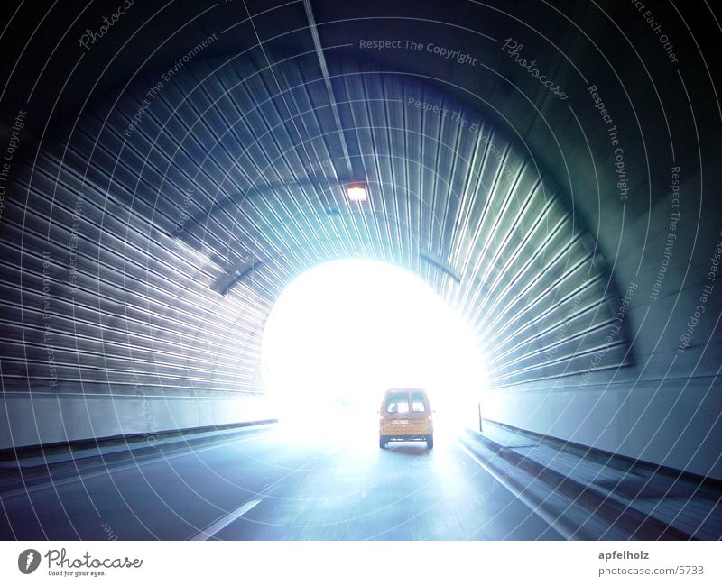 light at the end of the tunnel Tunnel Light Highway vehicles