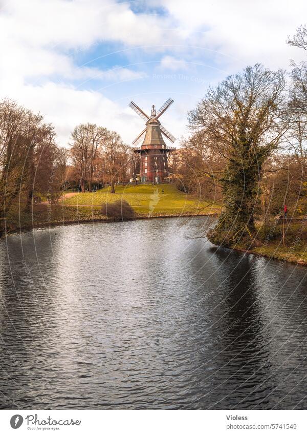 Herdentorswallmühle Windmill Bremen Beck's mill Spring