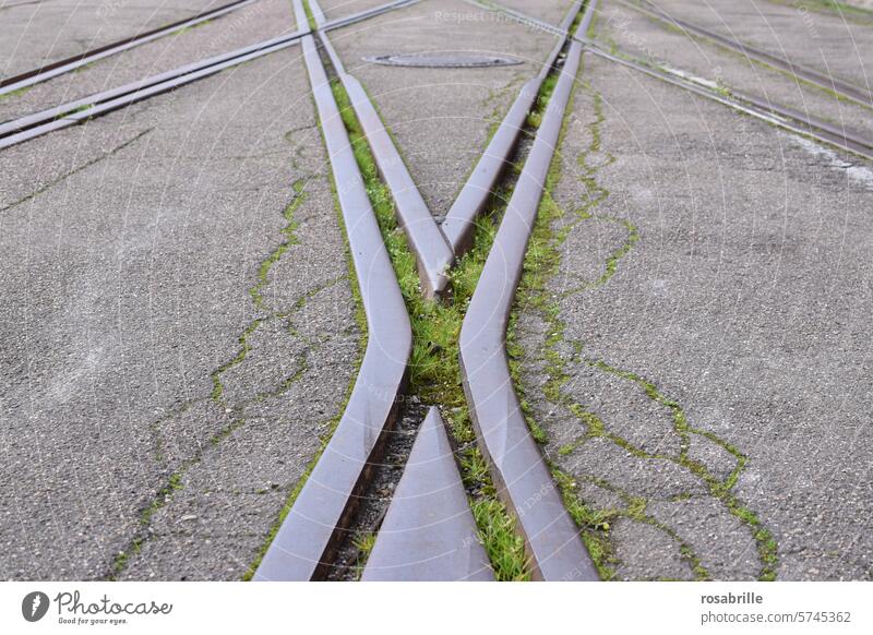 Karlsruhelos | senk ju for treweling | rail crossing rails Industrial Transport Track Industry off Gray Railroad system Logistics Traffic infrastructure