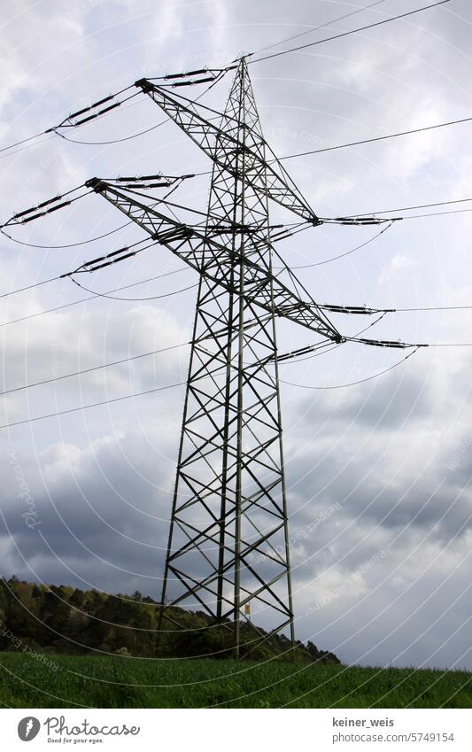 As long as the electricity still comes from the socket Electricity pylon Energy industry Transmission lines High voltage power line Sky Power transmission