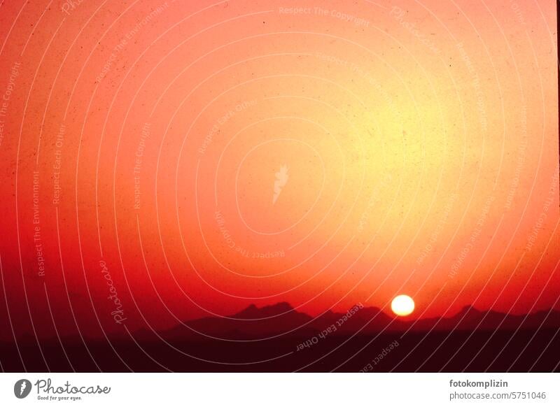 Sunset - the last one turns out the light Sky mountains Earth Desert Landscape Past Sahara impressive Nature Sunlight Sunrise Mountain Elements Light