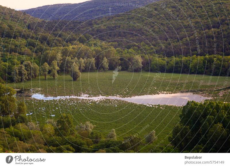 View of lake Doberdò Doberdò del Lago doberdo karst italy natural doberdò lake sinkhole biodiversity canals depressions diving epigeal karst depressions