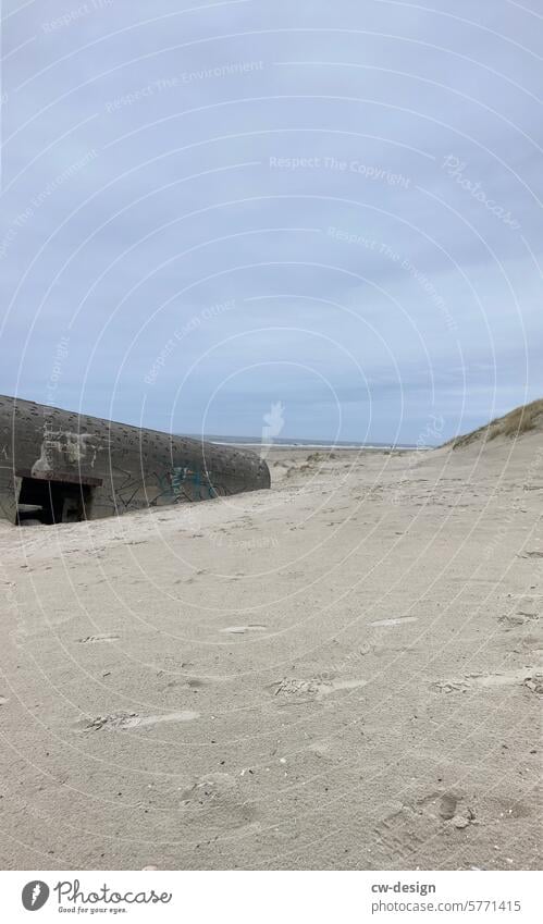 Bunker on the coast of Denmark Dugout Beach Exterior shot