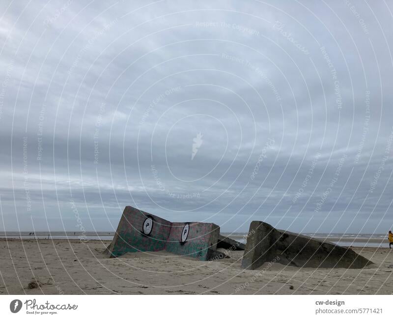 Bunker on the coast of Denmark Dugout Beach Exterior shot