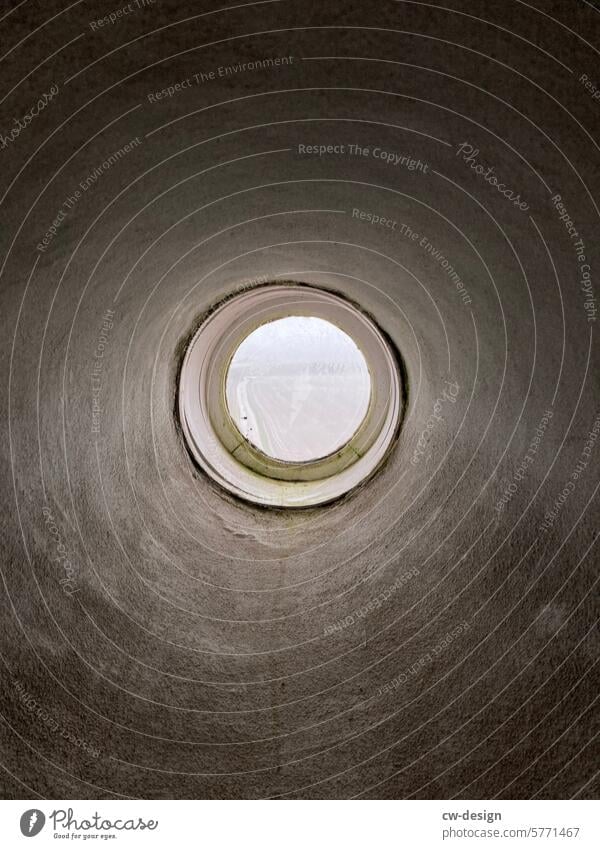 View from a lighthouse in Denmark Vantage point Concrete Window Round Lighthouse