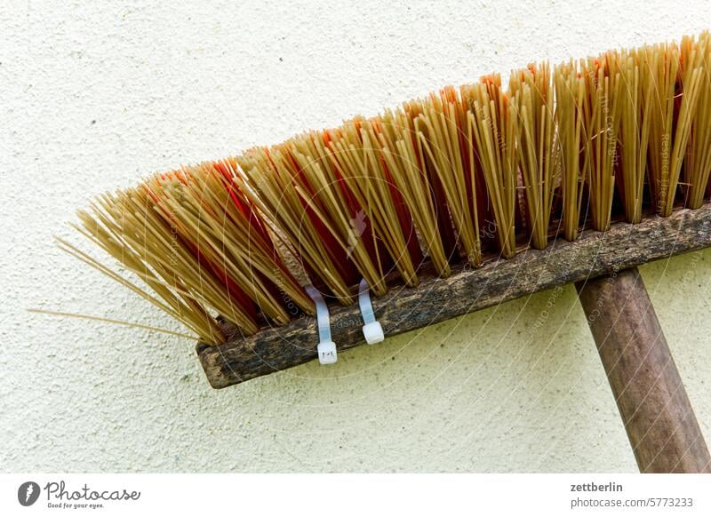 Old broom (sweeps well) Broom Household Bristles Broomstick neat Janitor Tool sweeping week house rules Sweep purge hygiene Arrangement custom Repair