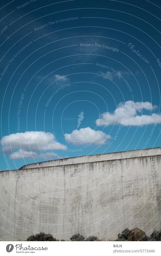 The round must fit into the square l Clouds flying low Sky Nature white clouds Blue Blue sky Summer Landscape White Weather Day Beautiful weather Climate Air