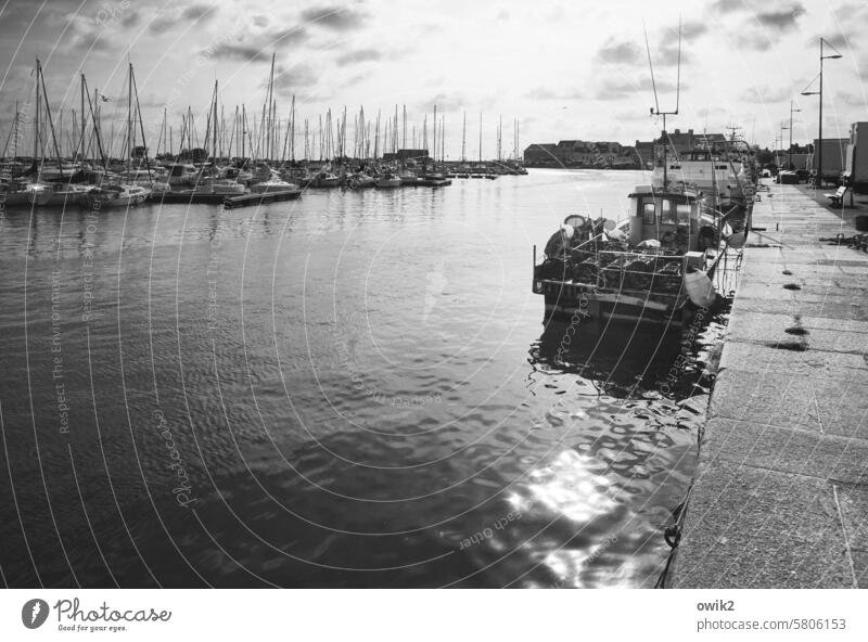 brimful Saint-Vaast-la-Hougue Exterior shot Cotentin Peninsula Manche department Baie de Seine Normandie canal coast Mole Atlantic coast France Western Europe