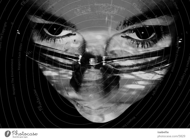 self-portrait Eyeglasses Reflection Light Woman Face Eyes Shadow Perspective