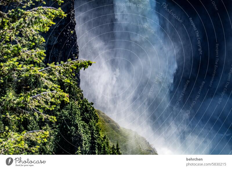 proverbial | much ado about nothing Deserted Exterior shot Colour photo Natural phenomenon Crash Hissing Loud Effervescent pretty Exceptional Waterfall