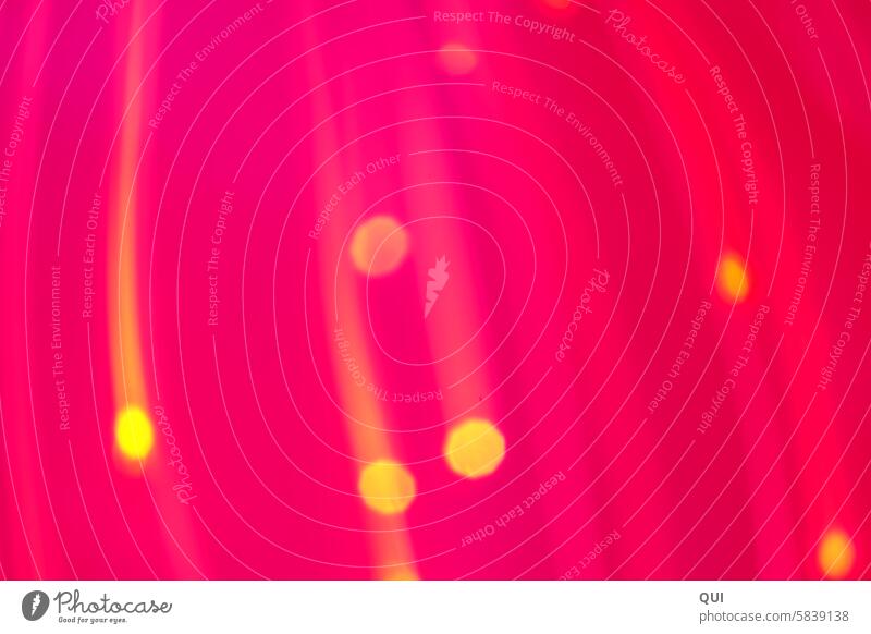 Glowing beads of light on a red background Light Light balls Red pink Yellow variegated Abstract Colour clearer Play of colours Decoration lines color change