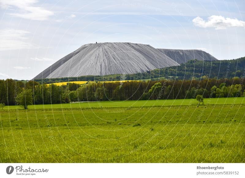 Monte Kali near Heringen is a large salt dump in the potash mine, which can be visited on a guided tour kalimanjaro mountain Potash mine colliery Salt pile