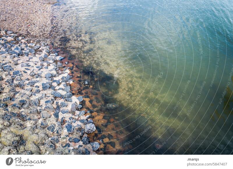 North Sea coast Water bank Bird's-eye view Reflection Ecosystem Environment Nature coastal strip Geology Colour ecology