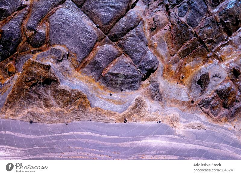 Intricate rock formations with fine art appeal texture pattern abstract fineart geology color surface detail stone natural background design material layer