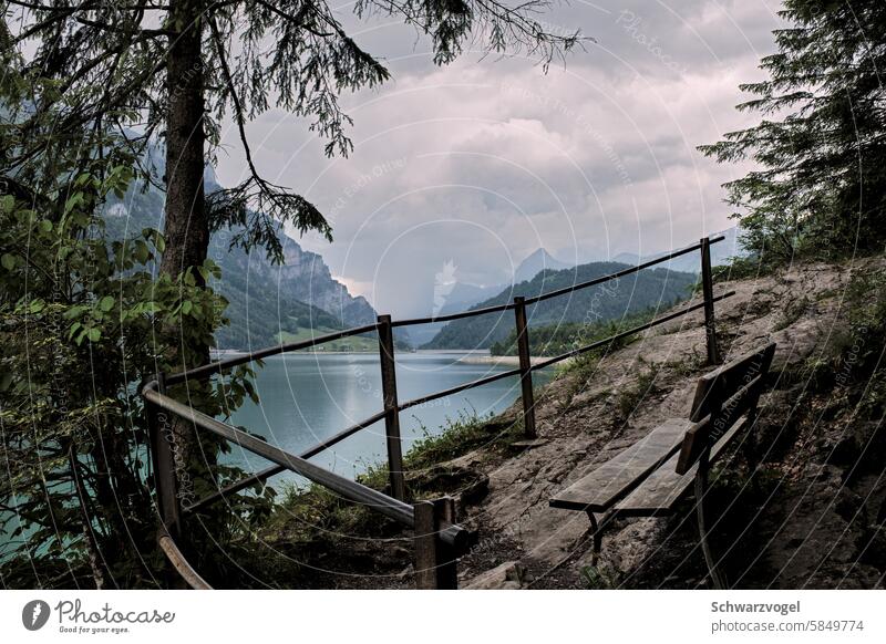 :) Lake Alps Mountain Bench Break