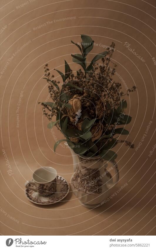 Flowers in the teapot Teapot Vintage still life photography Life