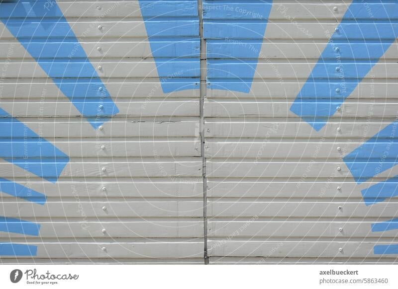 abstract sun painted on wooden wall background Sun Sunbeam Sky Summer Blue White Painted Colour symbol Abstract Wood Pattern Wall (building) board wall