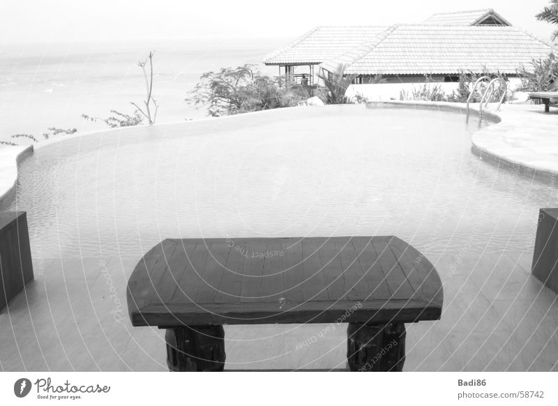 table @ pool table pool black white thailand rest