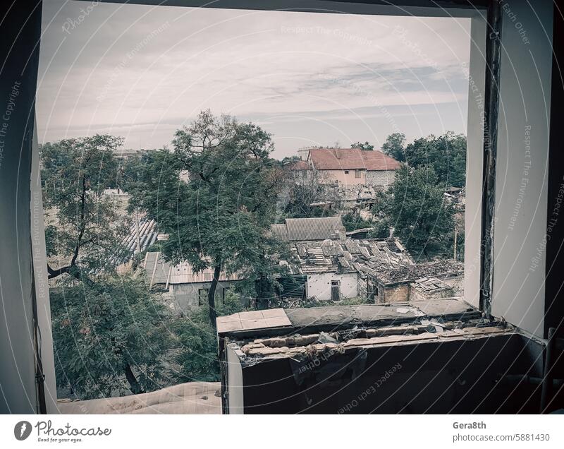 destroyed houses in a city lost in the war in Ukraine Chasiv Yar Dnepropetrovsk Dnipro Kharkov Kherson Odessa Poltava Sumy Zaporozhye abandoned army bomb