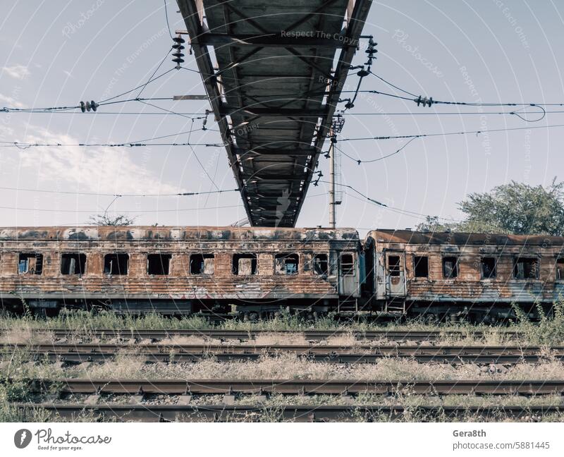 destroyed trains in a city lost in the war in Ukraine Chasiv Yar Dnepropetrovsk Dnipro Kharkov Kherson Odessa Poltava Sumy Zaporozhye abandoned army bomb