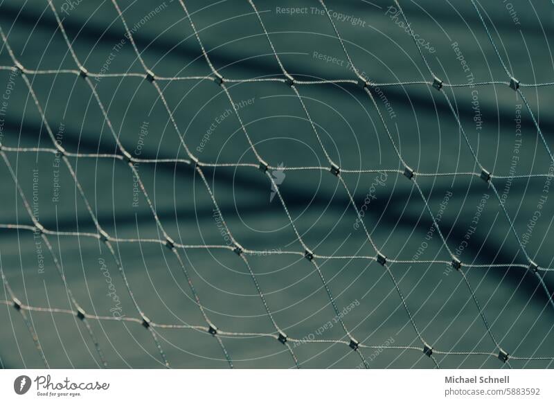 Wire fence Fence Pattern lines Wire netting fence Border Barrier Detail