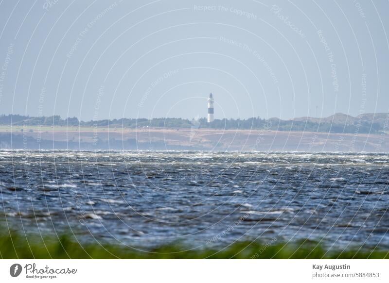 lighthouse Lighthouse Long Christian Landmark sights Landscape bokeh North Sea Islands Sylt island Tower Navigation mark Portrait Photography