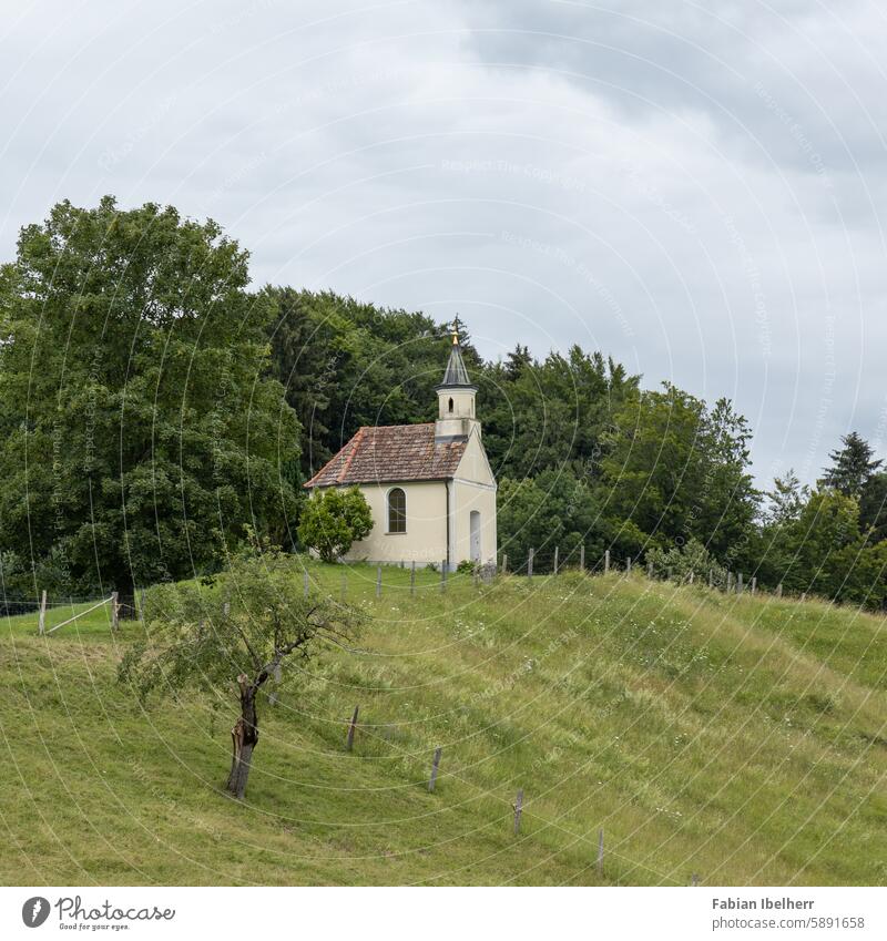 Court chapel of St. Anna in Blaik near Paterzell Chapel Upper Bavaria Weilheim-Schongau Wessobrunn Germany