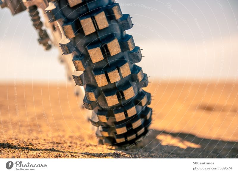 Motorcycle tyres in the desert, studded tyres in the sand Vacation & Travel Trip Adventure Far-off places Freedom Safari Expedition Motorsports Coast Street