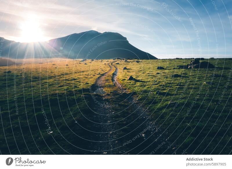 Sunrise over a panoramic trail in the mountains of Palencia sunrise meadow palencia curavacas espiguete landscape nature outdoor travel scenic beauty rural