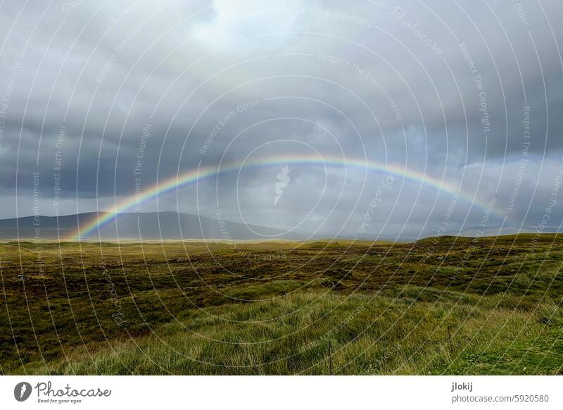 After today's news, here's a rainbow for everyone Rainbow variegated variety Scotland Freedom Nature Meadow mountains