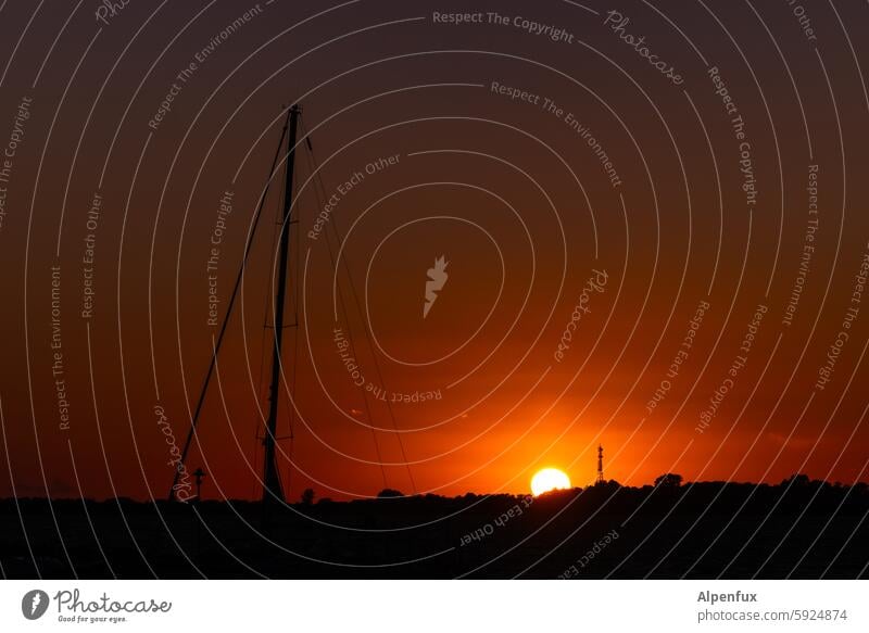 Planet LightDeck rises Sunrise Exterior shot Dawn Sunrise - Dawn Sunset Deserted Colour photo Landscape Sunlight