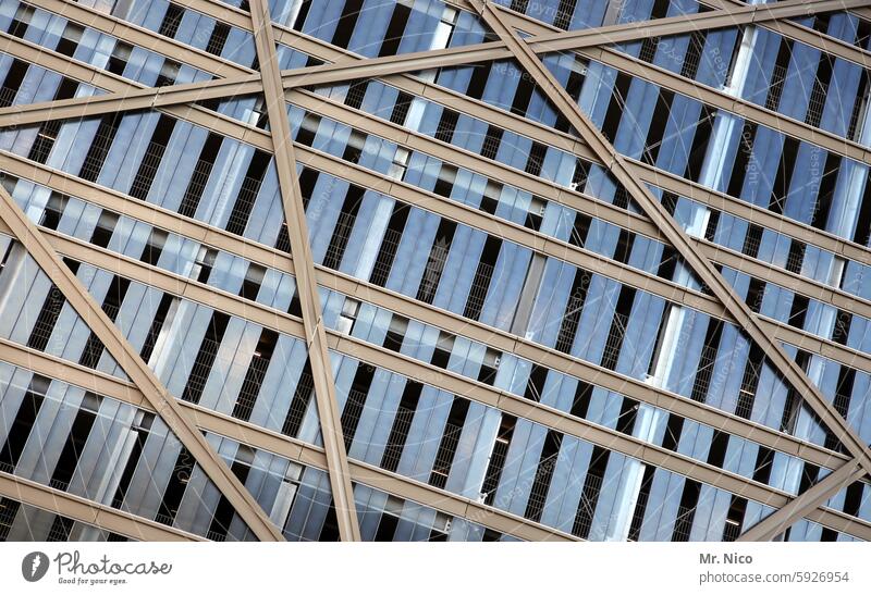 glass façade Facade Construction Architecture Building Parking garage Modern Glas facade Modern architecture Manmade structures Line Symmetry Abstract