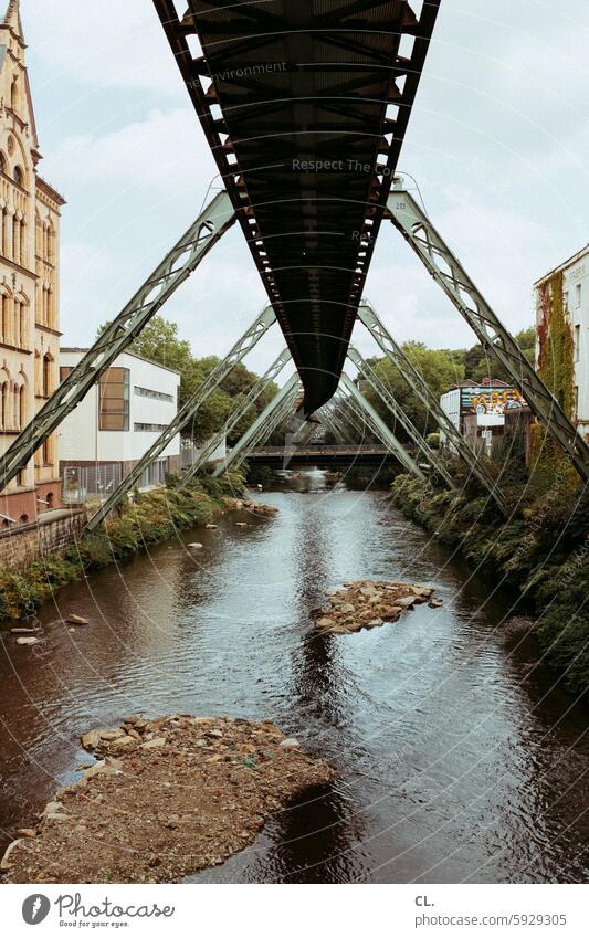 ut / only floating is more beautiful / wupperdupper Wuppertal River Suspension railway Architecture Wuppertal suspension railway