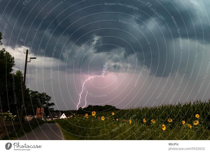 summer thunderstorms Storm clouds Weather Sky Nature Bad weather Gale Dark Thunder and lightning Climate Threat Clouds Climate change Elements Exterior shot