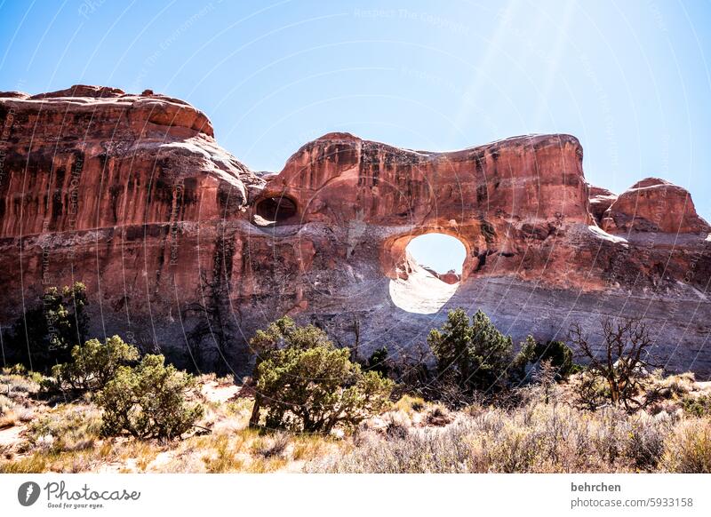 incomplete | broken out Sky Impressive Rock Arches National Park Utah Far-off places Vacation & Travel Americas USA Exceptional Wanderlust Adventure Landscape