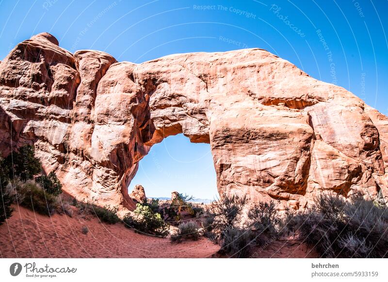 incomplete | missing part Arch In transit Nature Landscape Adventure Wanderlust Exceptional USA Americas Vacation & Travel Far-off places Utah