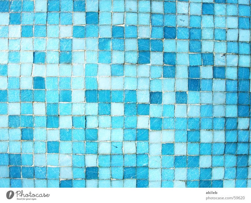 Mosaic (5) Light blue Exterior shot Wall (building) Pattern Multicoloured Swimming pool Tile Cool (slang) Blue Structures and shapes