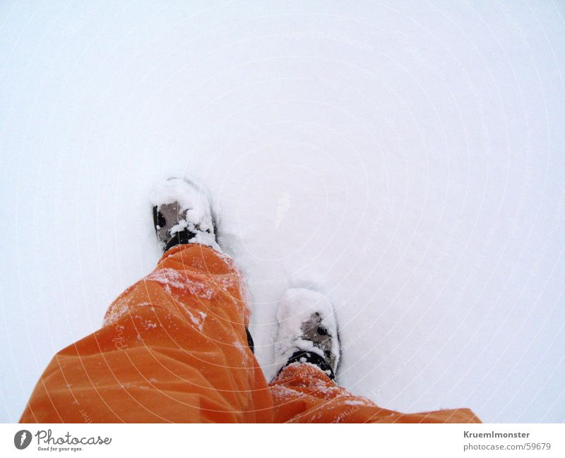 snow treading Ski pants Hiking boots Cold Snow Orange Mountain