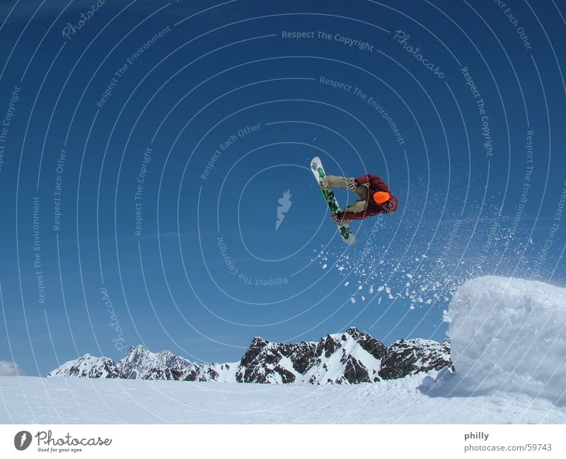 snowboarder Snowboarder 2006 Kaunertal Blue sky